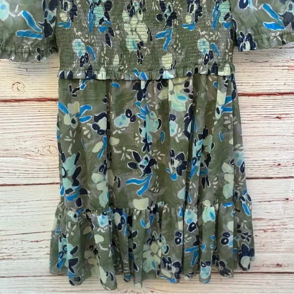 Wilfred Laken Short Sleeve Mini Dress in Sage Frost/Blues Sz M - Picture 13 of 16